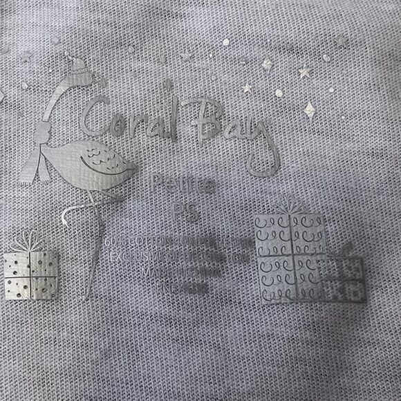 Coral Bay Merry Christmas Top-Size Small Petite - Picture 3 of 7